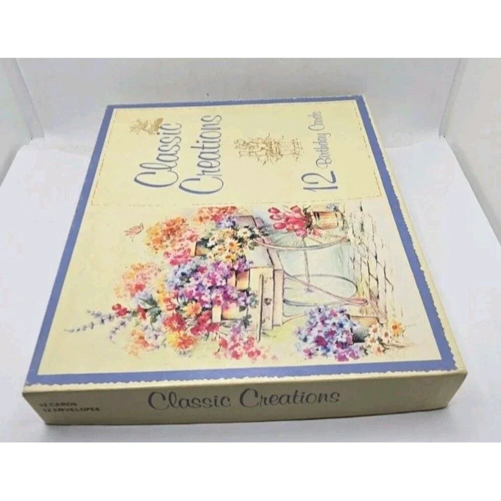 35 Vintage Birthday Cards with Envelopes Made in USA Unused
